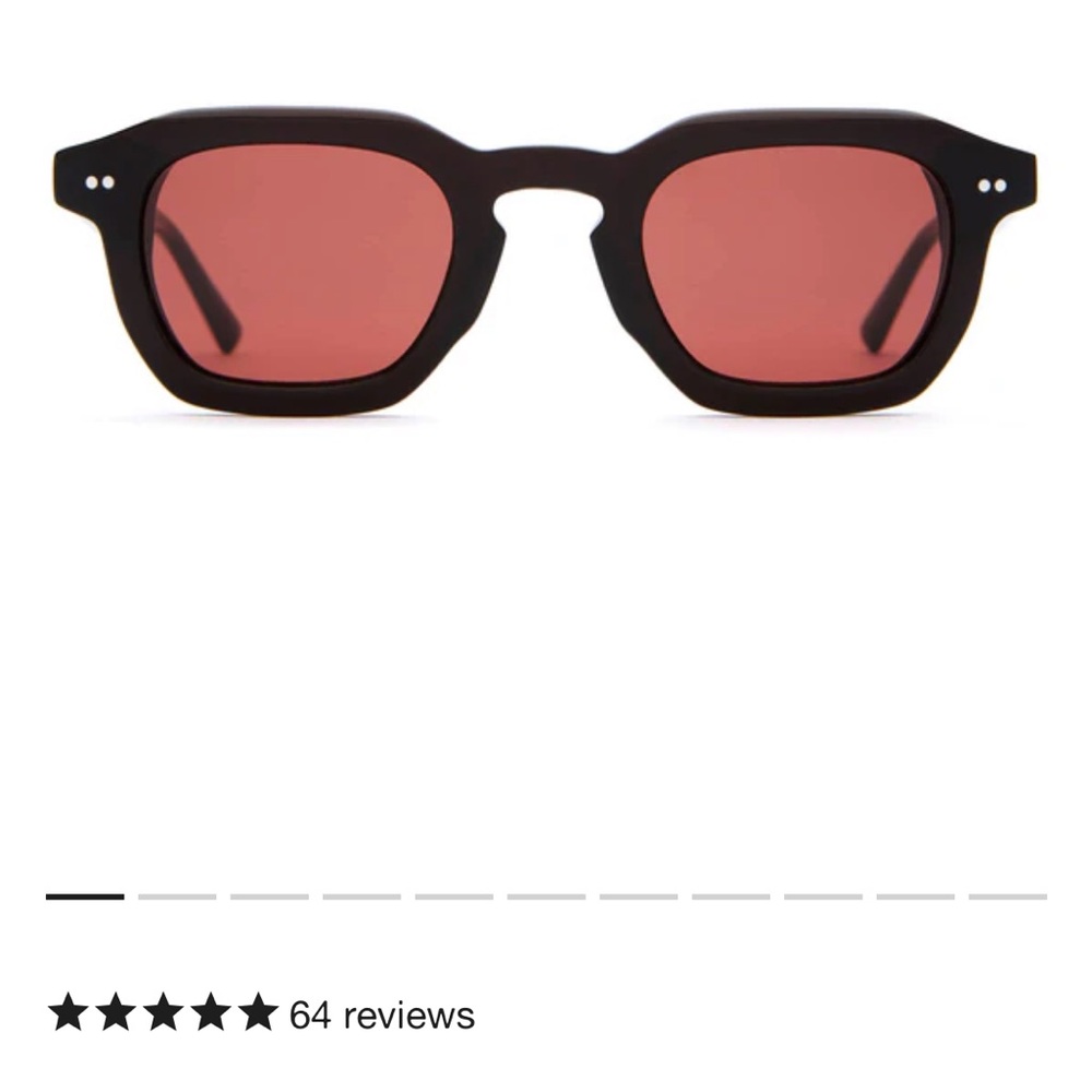 Crap Eyewear Black and Red Geometric Sunglasses